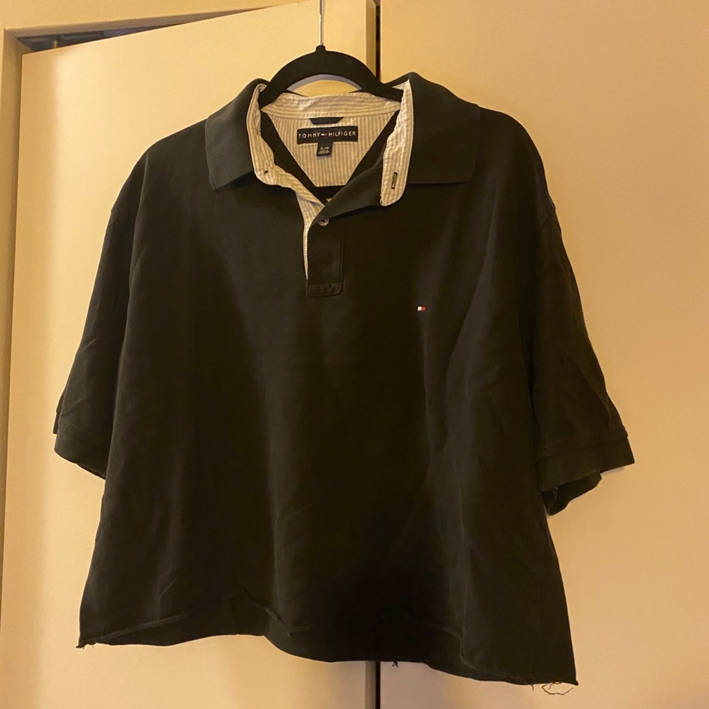 Oversized Cropped Tommy Hilfiger polo
